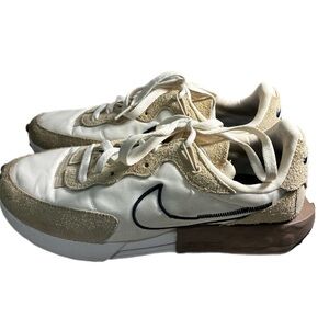 Nike Woman’s White and Tan Sneakers